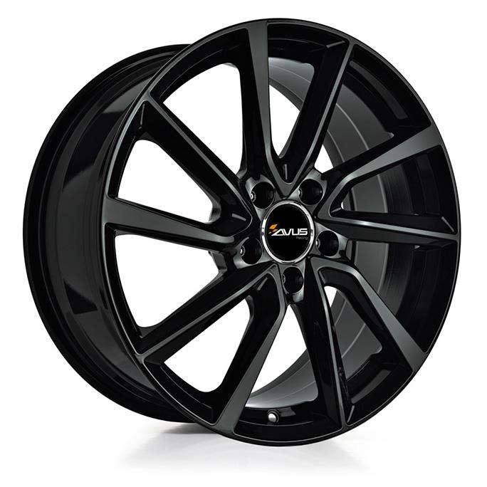 AVUS AC-518 BLACK 7x17 5/114.3 ET38 CB67.1