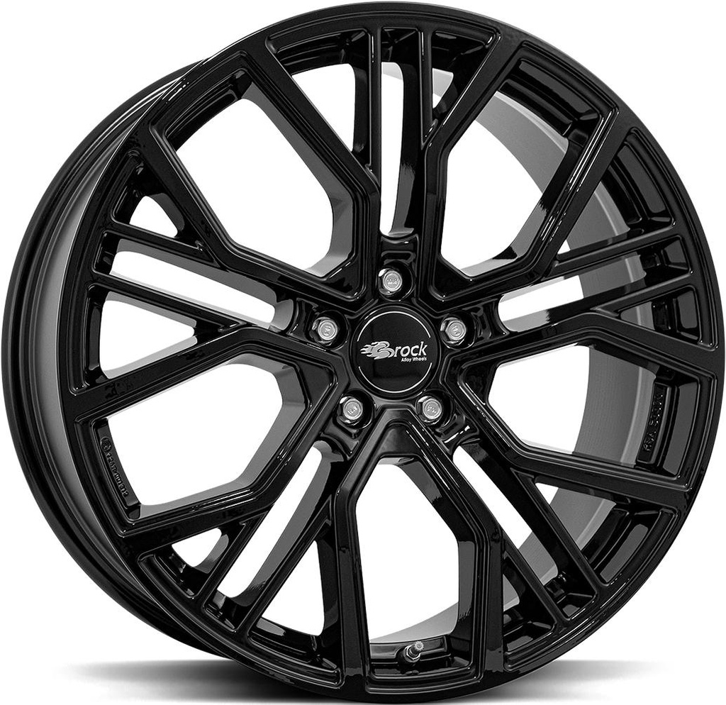 BROCK B41 SHINY BLACK 10.5x21 5/114.3 ET48 CB64.2