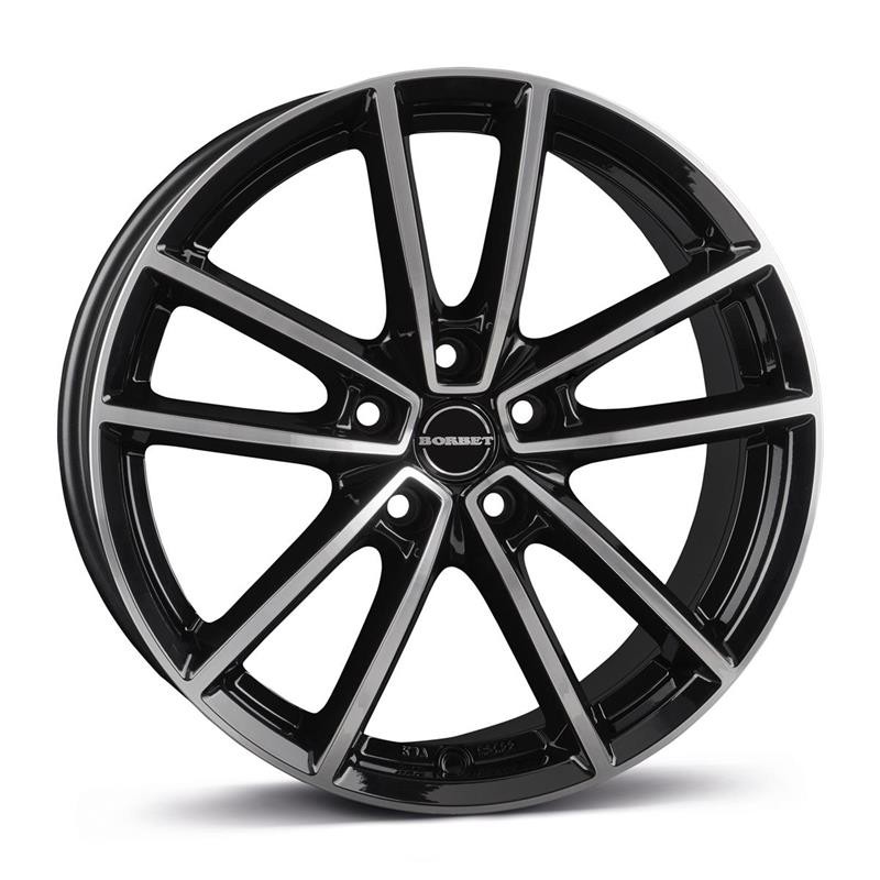 BORBET W BLACK POLISHED GLOSSY 8x20 5/112 ET41 CB57.1