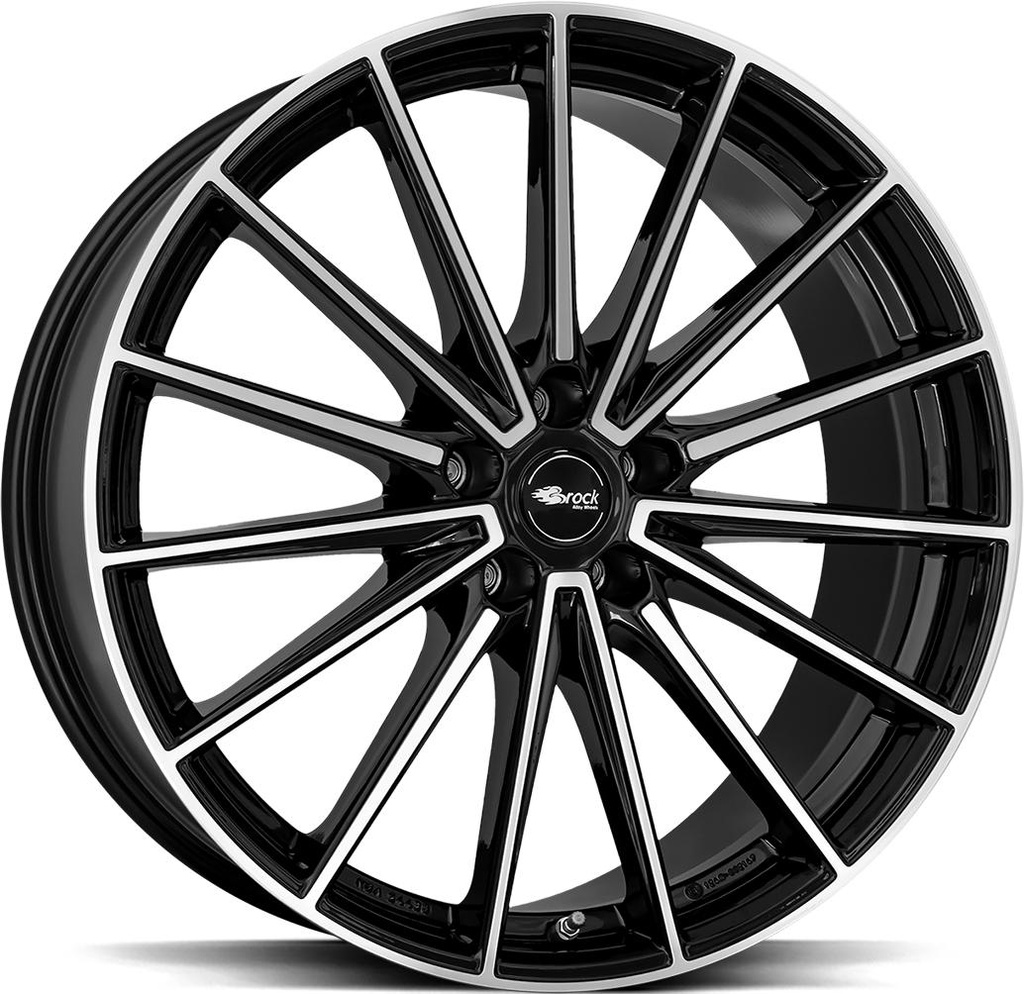 BROCK B43 BLACK FULL POLISH 10x19 5/112 ET48.1 CB66.6