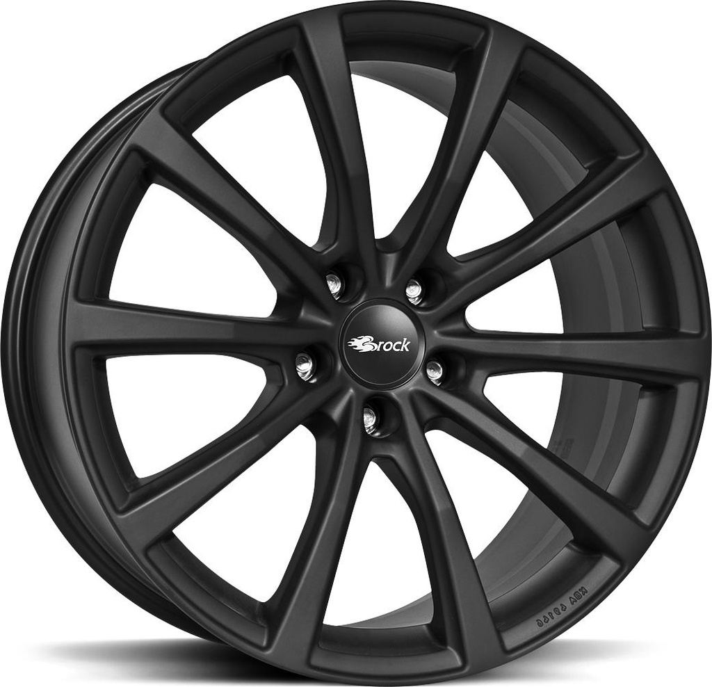 BROCK B32 BLACK MATT 9.5x19 5/112 ET48 CB66.6